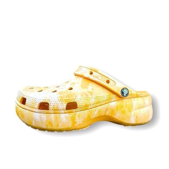 Crocs Iconic Platform Orange Sorbet Casual Slip On Comfort Shoes Women’s size 11 - Picture 5 of 15